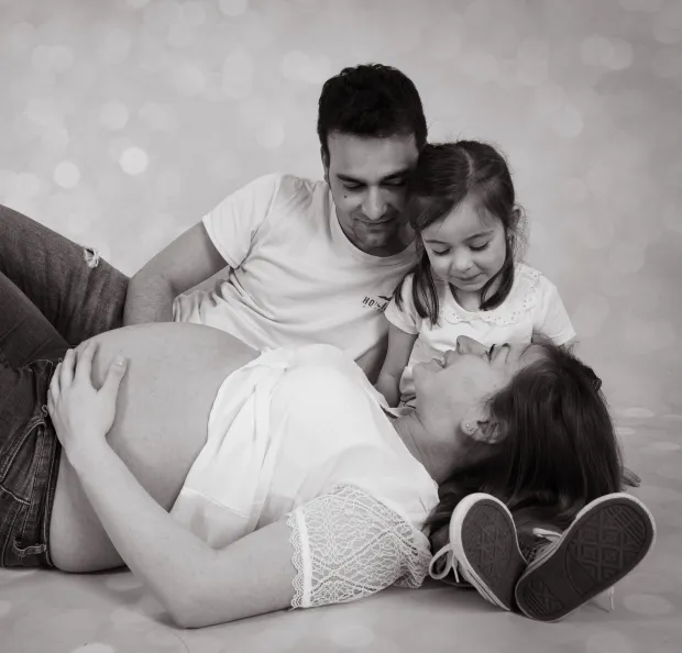 Photos de grossesse en famille