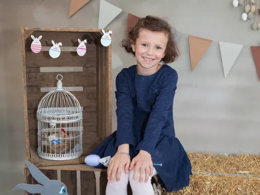 Mini séances photos avec enfant pour Noël, Pâques par la Photographe Justine Mondon à St Germain des Bois près de Bourges - Cher (18)